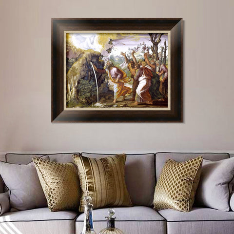 INVIN ART Framed Canvas Art Giclee Print Series#070 by Raphael/Raffaello Sanzio Wall Art Living Room Home Office Decorations