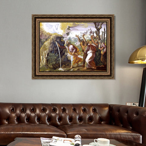 INVIN ART Framed Canvas Art Giclee Print Series#070 by Raphael/Raffaello Sanzio Wall Art Living Room Home Office Decorations