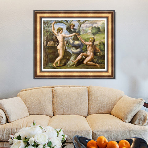 INVIN ART Framed Canvas Art Giclee Print Series#074 by Raphael/Raffaello Sanzio Wall Art Living Room Home Office Decorations