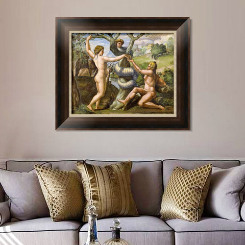 INVIN ART Framed Canvas Art Giclee Print Series#074 by Raphael/Raffaello Sanzio Wall Art Living Room Home Office Decorations