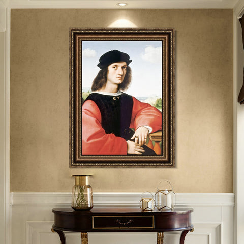 INVIN ART Framed Canvas Art Giclee Print Series#078 by Raphael/Raffaello Sanzio Wall Art Living Room Home Office Decorations