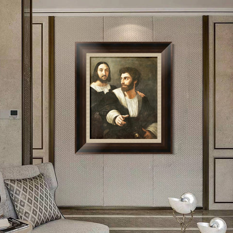 INVIN ART Framed Canvas Art Giclee Print Series#085 by Raphael/Raffaello Sanzio Wall Art Living Room Home Office Decorations