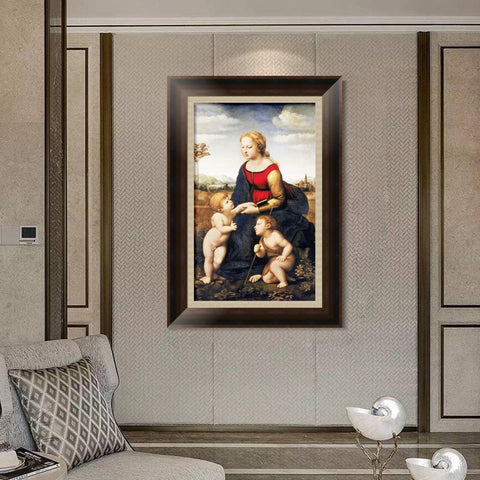 INVIN ART Framed Canvas Art Giclee Print Series#087 by Raphael/Raffaello Sanzio Wall Art Living Room Home Office Decorations