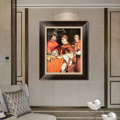 INVIN ART Framed Canvas Art Giclee Print Series#088 by Raphael/Raffaello Sanzio Wall Art Living Room Home Office Decorations