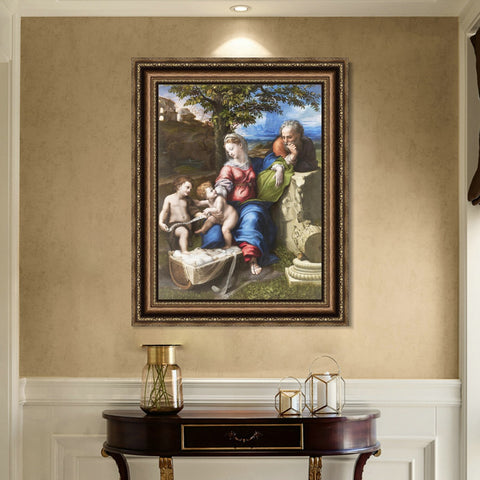 INVIN ART Framed Canvas Art Giclee Print Series#096 by Raphael/Raffaello Sanzio Wall Art Living Room Home Office Decorations