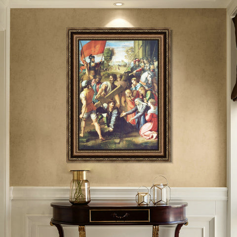 INVIN ART Framed Canvas Art Giclee Print Series#100 by Raphael/Raffaello Sanzio Wall Art Living Room Home Office Decorations