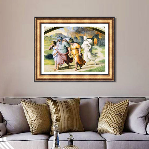 INVIN ART Framed Canvas Art Giclee Print Series#116 by Raphael/Raffaello Sanzio Wall Art Living Room Home Office Decorations