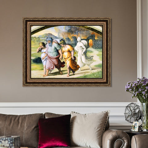 INVIN ART Framed Canvas Art Giclee Print Series#116 by Raphael/Raffaello Sanzio Wall Art Living Room Home Office Decorations