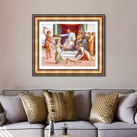 INVIN ART Framed Canvas Art Giclee Print Series#121 by Raphael/Raffaello Sanzio Wall Art Living Room Home Office Decorations