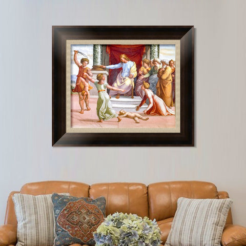 INVIN ART Framed Canvas Art Giclee Print Series#121 by Raphael/Raffaello Sanzio Wall Art Living Room Home Office Decorations