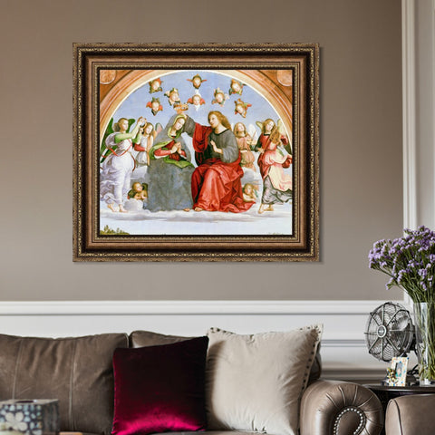 INVIN ART Framed Canvas Art Giclee Print Series#127 by Raphael/Raffaello Sanzio Wall Art Living Room Home Office Decorations