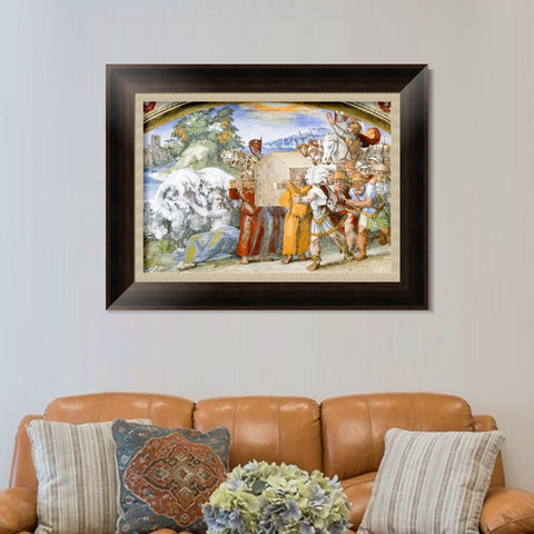 INVIN ART Framed Canvas Art Giclee Print Series#128 by Raphael/Raffaello Sanzio Wall Art Living Room Home Office Decorations