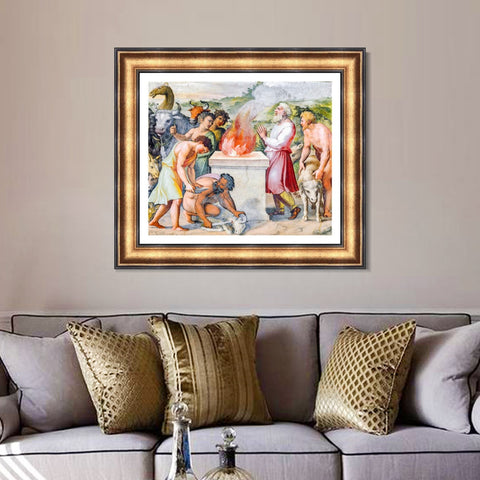 INVIN ART Framed Canvas Art Giclee Print Series#132 by Raphael/Raffaello Sanzio Wall Art Living Room Home Office Decorations