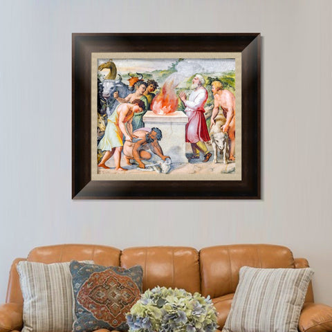 INVIN ART Framed Canvas Art Giclee Print Series#132 by Raphael/Raffaello Sanzio Wall Art Living Room Home Office Decorations