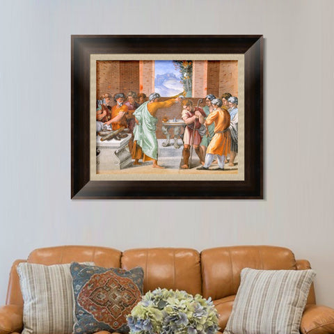 INVIN ART Framed Canvas Art Giclee Print Series#134 by Raphael/Raffaello Sanzio Wall Art Living Room Home Office Decorations