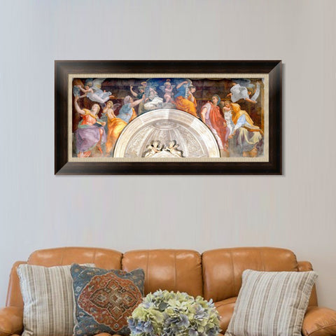 INVIN ART Framed Canvas Art Giclee Print Series#135 by Raphael/Raffaello Sanzio Wall Art Living Room Home Office Decorations