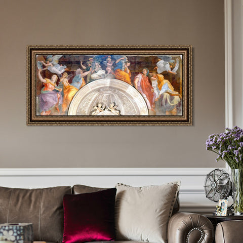 INVIN ART Framed Canvas Art Giclee Print Series#135 by Raphael/Raffaello Sanzio Wall Art Living Room Home Office Decorations