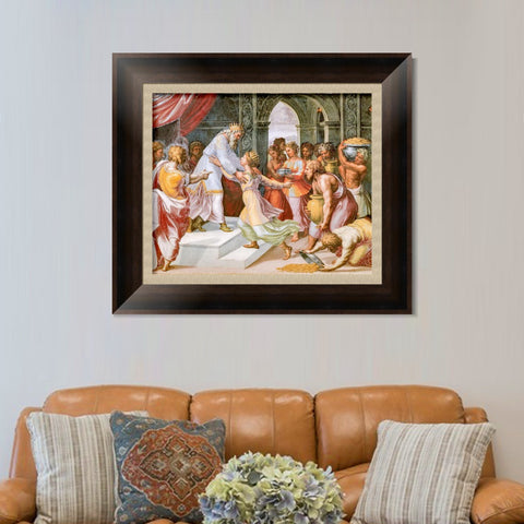 INVIN ART Framed Canvas Art Giclee Print Series#136 by Raphael/Raffaello Sanzio Wall Art Living Room Home Office Decorations