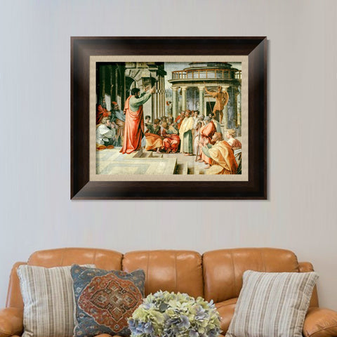 INVIN ART Framed Canvas Art Giclee Print Series#137 by Raphael/Raffaello Sanzio Wall Art Living Room Home Office Decorations