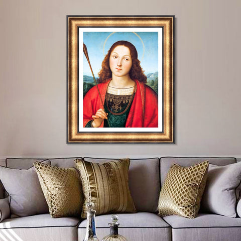 INVIN ART Framed Canvas Art Giclee Print Series#139 by Raphael/Raffaello Sanzio Wall Art Living Room Home Office Decorations