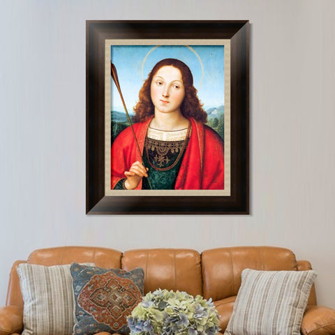 INVIN ART Framed Canvas Art Giclee Print Series#139 by Raphael/Raffaello Sanzio Wall Art Living Room Home Office Decorations