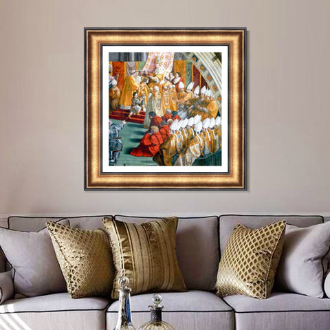 INVIN ART Framed Canvas Art Giclee Print Series#140 by Raphael/Raffaello Sanzio Wall Art Living Room Home Office Decorations