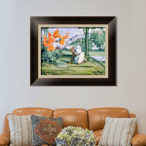 INVIN ART Framed Canvas Art Giclee Print Series#141 by Raphael/Raffaello Sanzio Wall Art Living Room Home Office Decorations