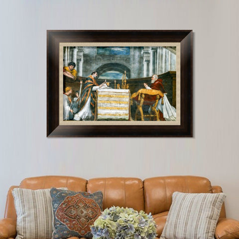 INVIN ART Framed Canvas Art Giclee Print Series#143 by Raphael/Raffaello Sanzio Wall Art Living Room Home Office Decorations