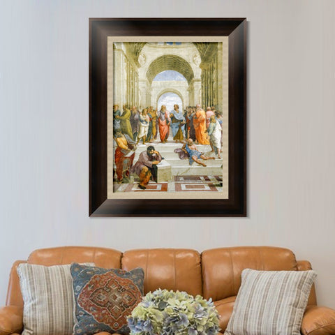 INVIN ART Framed Canvas Art Giclee Print Series#146 by Raphael/Raffaello Sanzio Wall Art Living Room Home Office Decorations