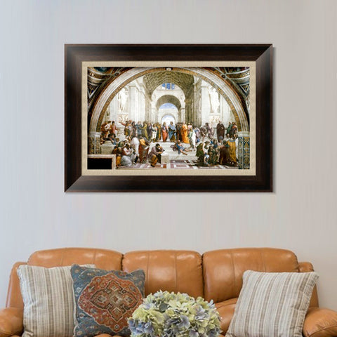 INVIN ART Framed Canvas Art Giclee Print Series#147 by Raphael/Raffaello Sanzio Wall Art Living Room Home Office Decorations