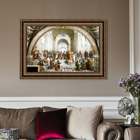 INVIN ART Framed Canvas Art Giclee Print Series#147 by Raphael/Raffaello Sanzio Wall Art Living Room Home Office Decorations