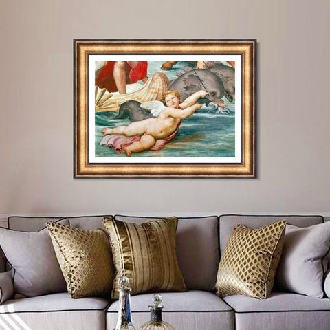 INVIN ART Framed Canvas Art Giclee Print Series#150 by Raphael/Raffaello Sanzio Wall Art Living Room Home Office Decorations