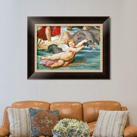 INVIN ART Framed Canvas Art Giclee Print Series#150 by Raphael/Raffaello Sanzio Wall Art Living Room Home Office Decorations
