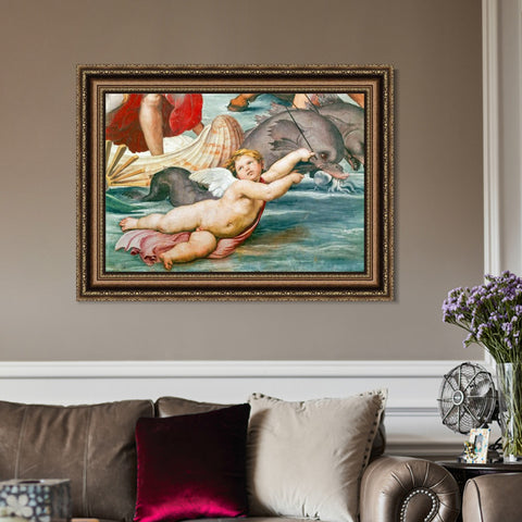 INVIN ART Framed Canvas Art Giclee Print Series#150 by Raphael/Raffaello Sanzio Wall Art Living Room Home Office Decorations