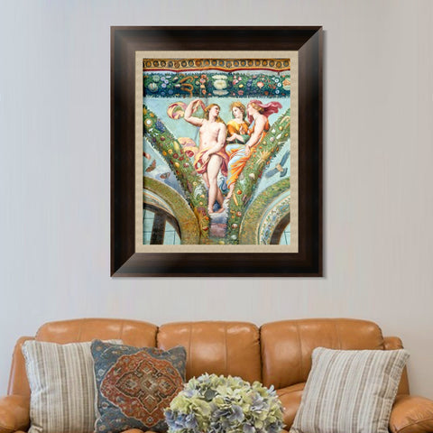 INVIN ART Framed Canvas Art Giclee Print Series#151 by Raphael/Raffaello Sanzio Wall Art Living Room Home Office Decorations