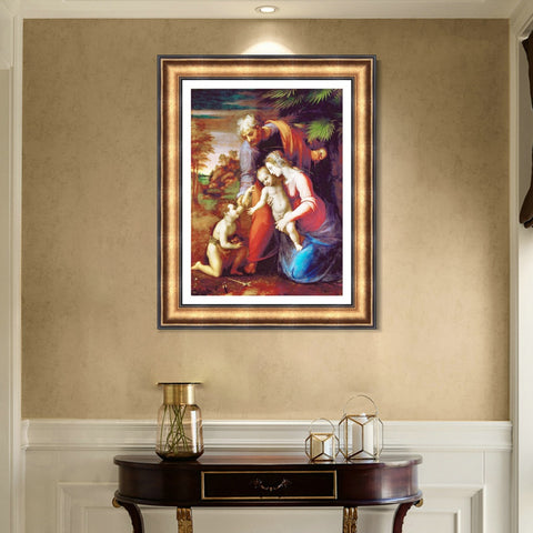 INVIN ART Framed Canvas Art Giclee Print Series#155 by Raphael/Raffaello Sanzio Wall Art Living Room Home Office Decorations