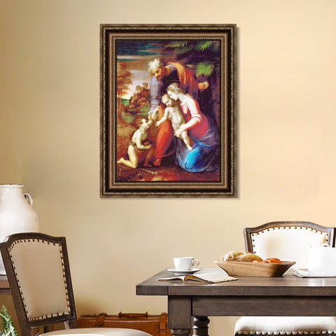 INVIN ART Framed Canvas Art Giclee Print Series#155 by Raphael/Raffaello Sanzio Wall Art Living Room Home Office Decorations