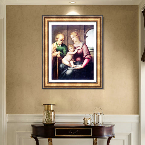 INVIN ART Framed Canvas Art Giclee Print Series#156 by Raphael/Raffaello Sanzio Wall Art Living Room Home Office Decorations