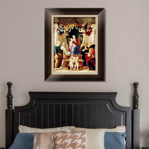 INVIN ART Framed Canvas Art Giclee Print Series#158 by Raphael/Raffaello Sanzio Wall Art Living Room Home Office Decorations