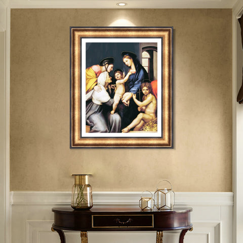 INVIN ART Framed Canvas Art Giclee Print Series#159 by Raphael/Raffaello Sanzio Wall Art Living Room Home Office Decorations