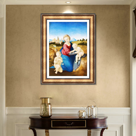 INVIN ART Framed Canvas Art Giclee Print Series#160 by Raphael/Raffaello Sanzio Wall Art Living Room Home Office Decorations