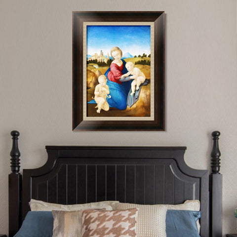 INVIN ART Framed Canvas Art Giclee Print Series#160 by Raphael/Raffaello Sanzio Wall Art Living Room Home Office Decorations