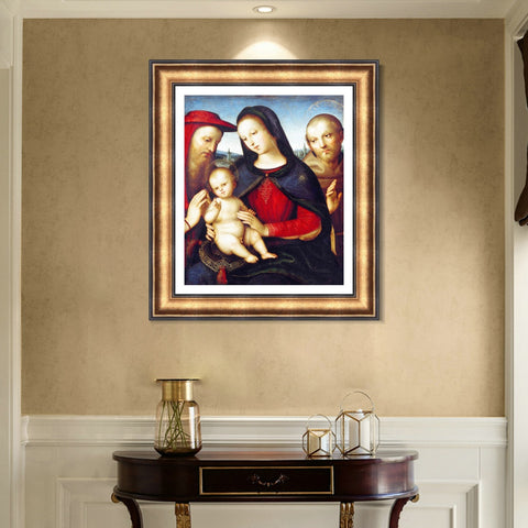 INVIN ART Framed Canvas Art Giclee Print Series#165 by Raphael/Raffaello Sanzio Wall Art Living Room Home Office Decorations