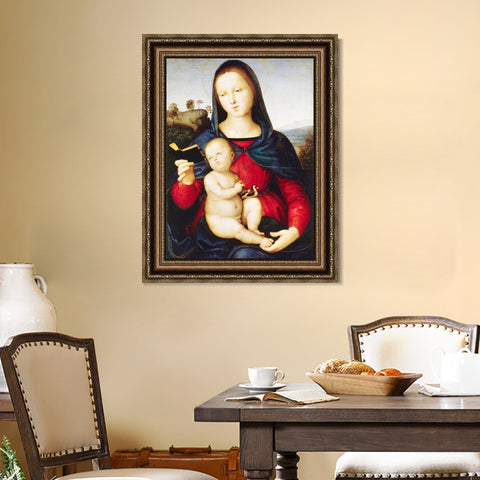 INVIN ART Framed Canvas Art Giclee Print Series#166 by Raphael/Raffaello Sanzio Wall Art Living Room Home Office Decorations