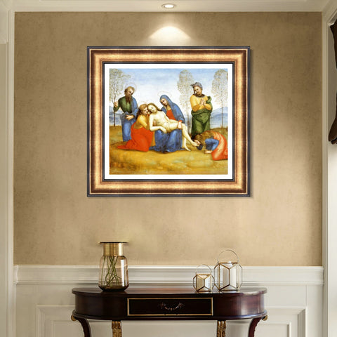 INVIN ART Framed Canvas Art Giclee Print Series#169 by Raphael/Raffaello Sanzio Wall Art Living Room Home Office Decorations