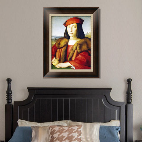 INVIN ART Framed Canvas Art Giclee Print Series#170 by Raphael/Raffaello Sanzio Wall Art Living Room Home Office Decorations