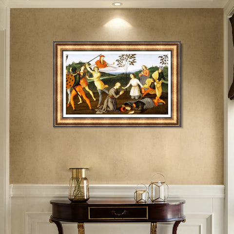 INVIN ART Framed Canvas Art Giclee Print Series#173 by Raphael/Raffaello Sanzio Wall Art Living Room Home Office Decorations