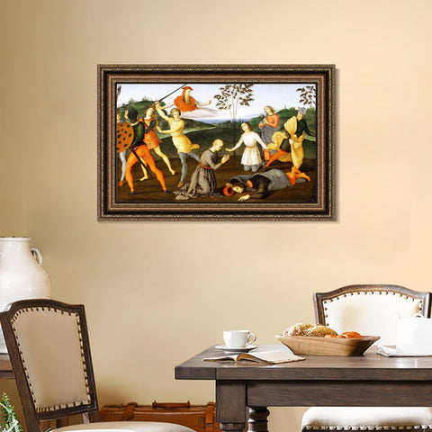 INVIN ART Framed Canvas Art Giclee Print Series#173 by Raphael/Raffaello Sanzio Wall Art Living Room Home Office Decorations