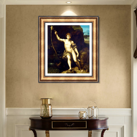 INVIN ART Framed Canvas Art Giclee Print Series#174 by Raphael/Raffaello Sanzio Wall Art Living Room Home Office Decorations