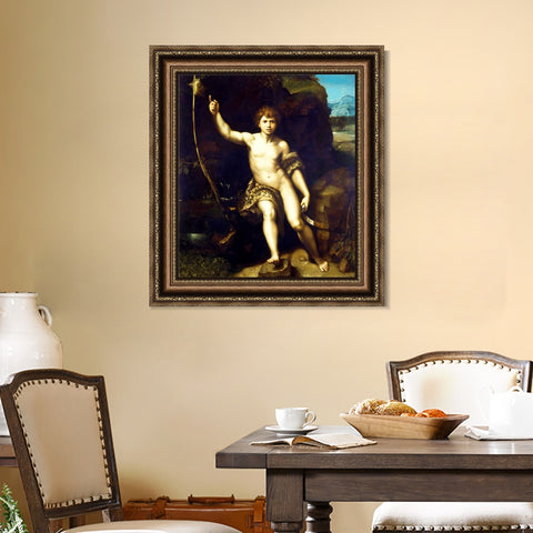 INVIN ART Framed Canvas Art Giclee Print Series#174 by Raphael/Raffaello Sanzio Wall Art Living Room Home Office Decorations